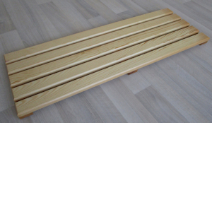 Pedana poggiapiedi in listoni di legno